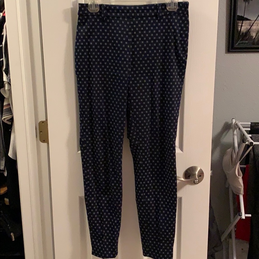 High Waisted Patterned Slacks